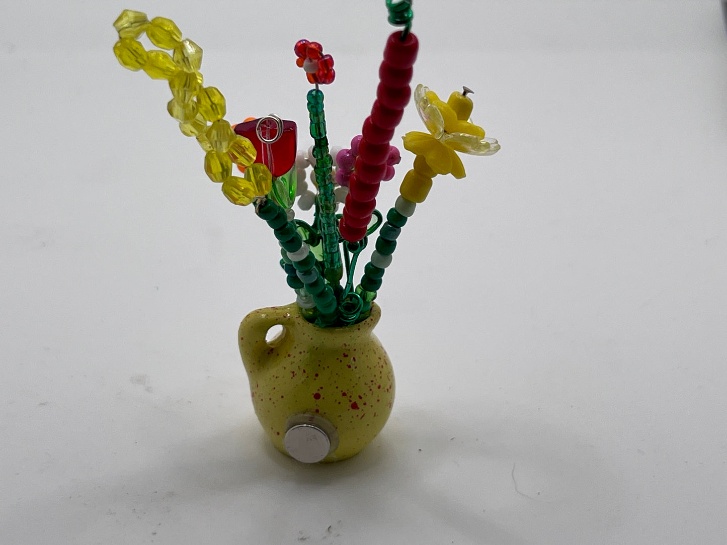Floral Bouquet Magnet Yellow Vase