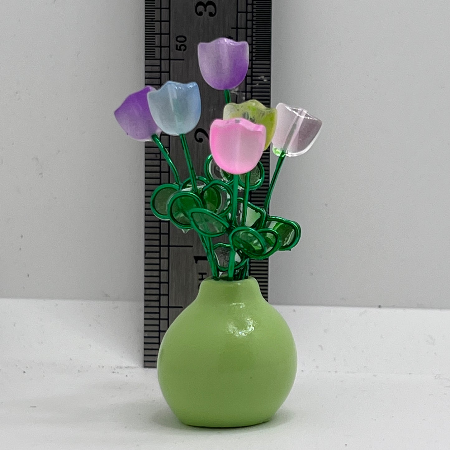 Floral Bouquet Magnet - Green Vase