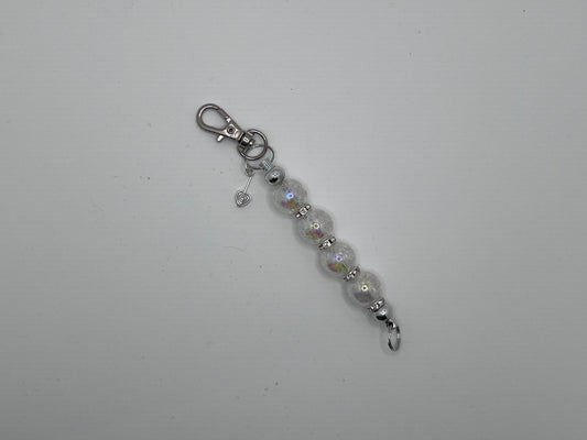 Keychain -  White Stick