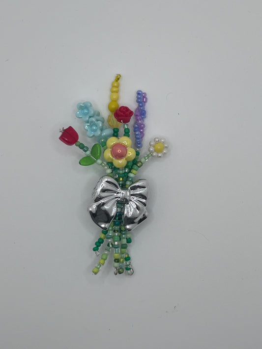 Floral Bouquet Magnet with Bow 832