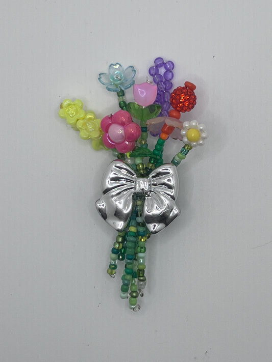 Floral Bouquet Magnet with Bow 834