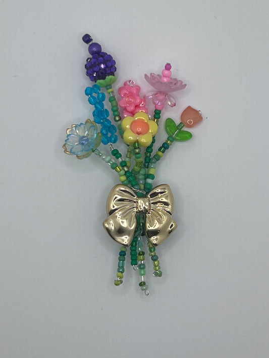 Floral Bouquet Magnet with Bow 835