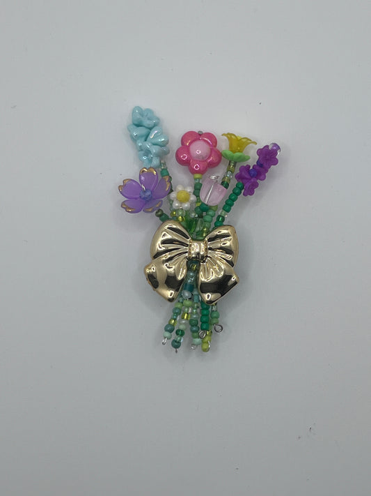 Floral Bouquet Magnet with Bow 2