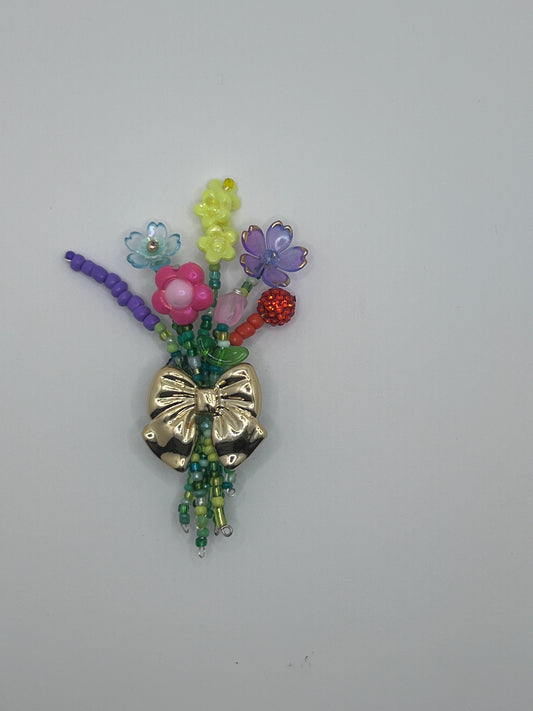 Floral Bouquet Magnet with Bow 838