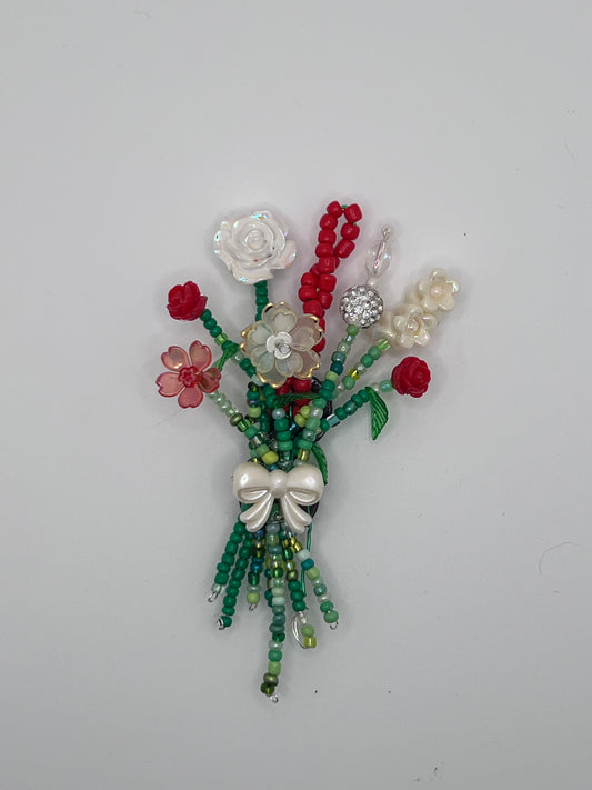 Floral Bouquet Magnet with Bow 963