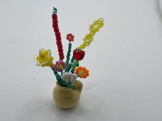 Floral Bouquet Magnet Yellow Vase