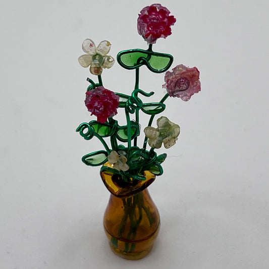 Floral Bouquet Magnet - Brown Vase